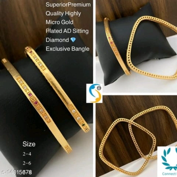 Superior premium Quality Highly Micro Gold Plated AD Sitting Bengal - 2.4, Brass, Ad Stones, Pack of 1